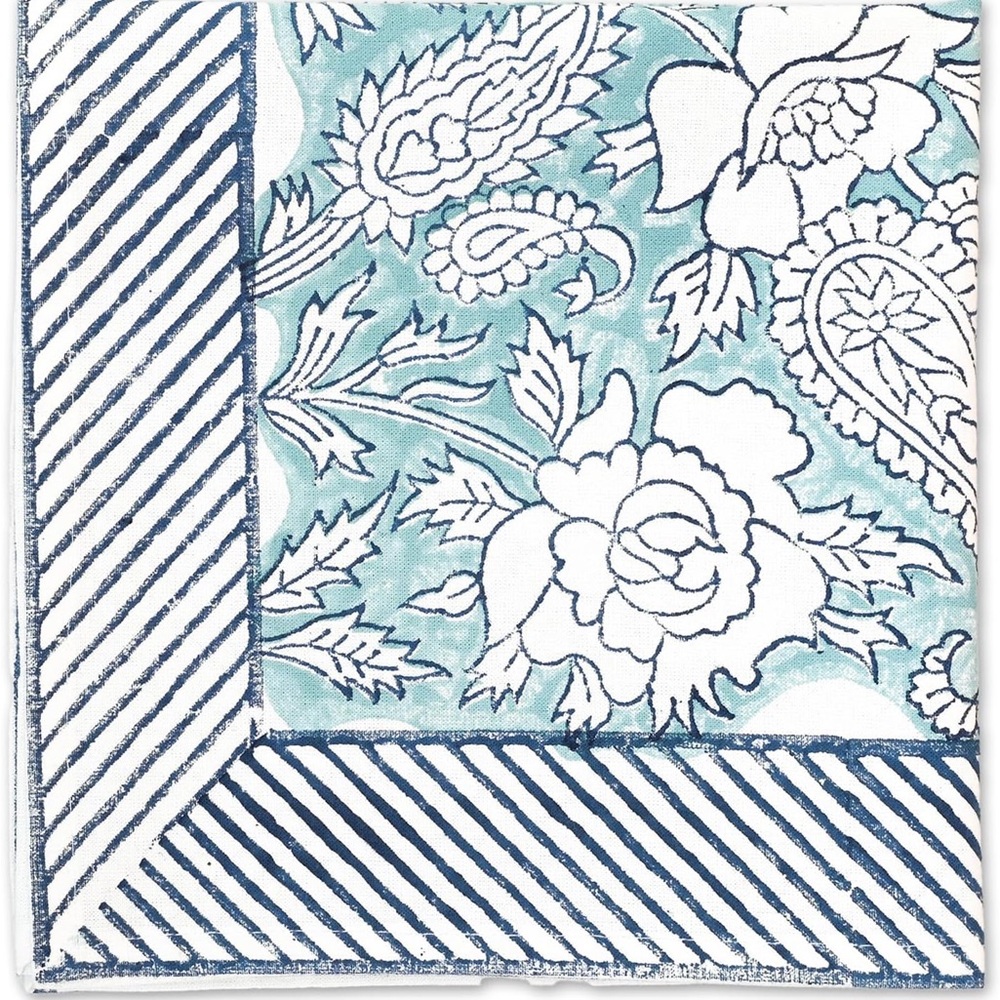 Perilla Home Set of 4 Cotton Blockprint Table Napkin 16X16
